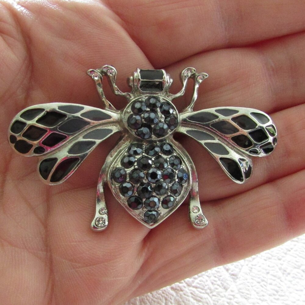 Black BEE Brooch